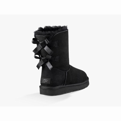 Botas UGG Bailey Bow II Mulher Pretas | PT-FKQSA